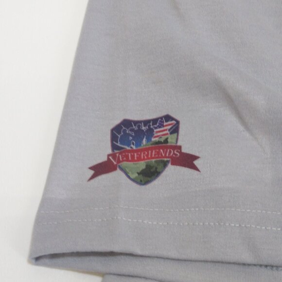 Vietnam Era Veteran Polo XXL Embossed Eagle VetFriends Gray Vapor Apparel Shirt - Picture 5 of 9